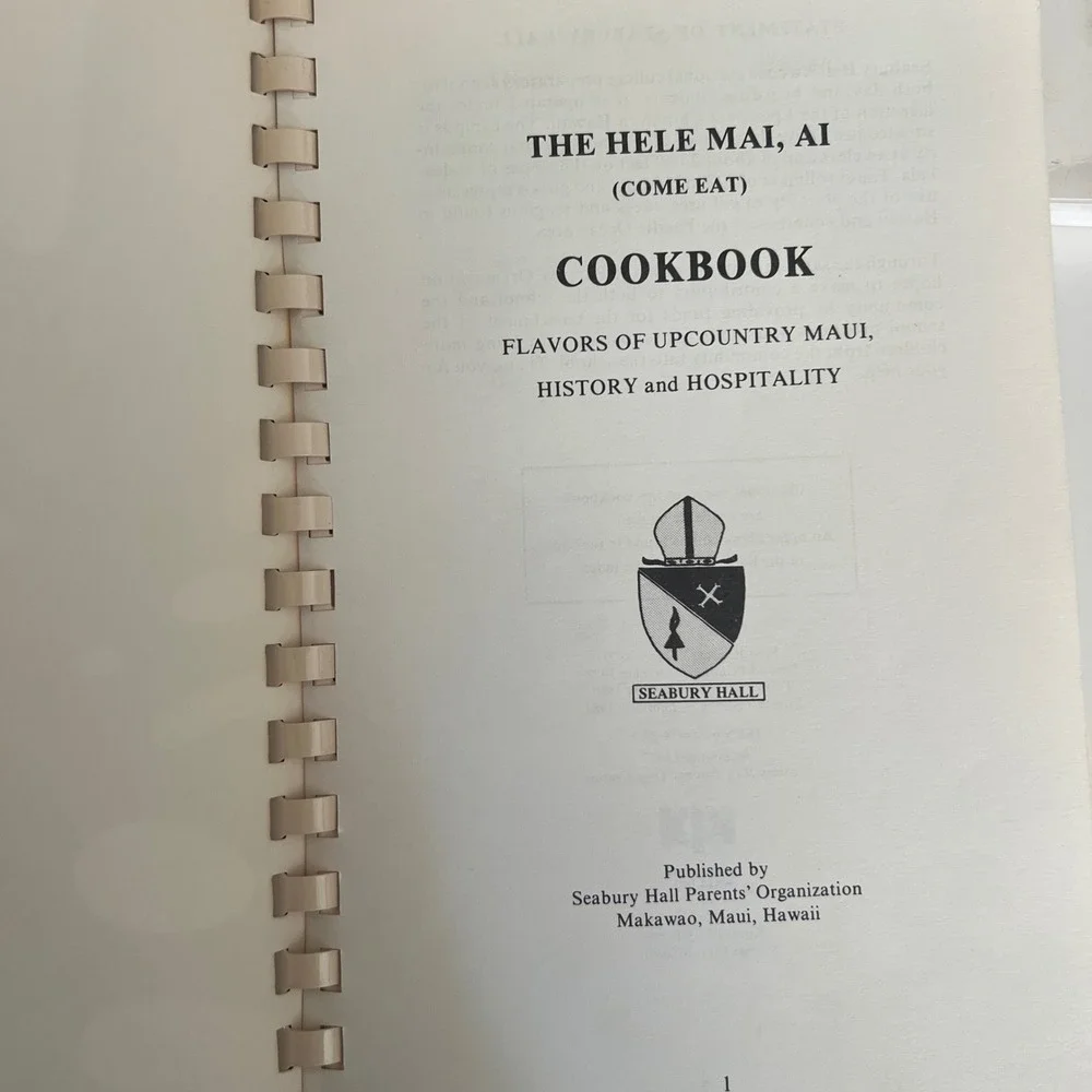 Vintage Hawaii Cookbook Lot Ono Cooking II Cherry Blossom Festival Hele Mai Ai
